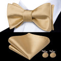 GentCrest Brown Solid Bowtie Set - Image 1