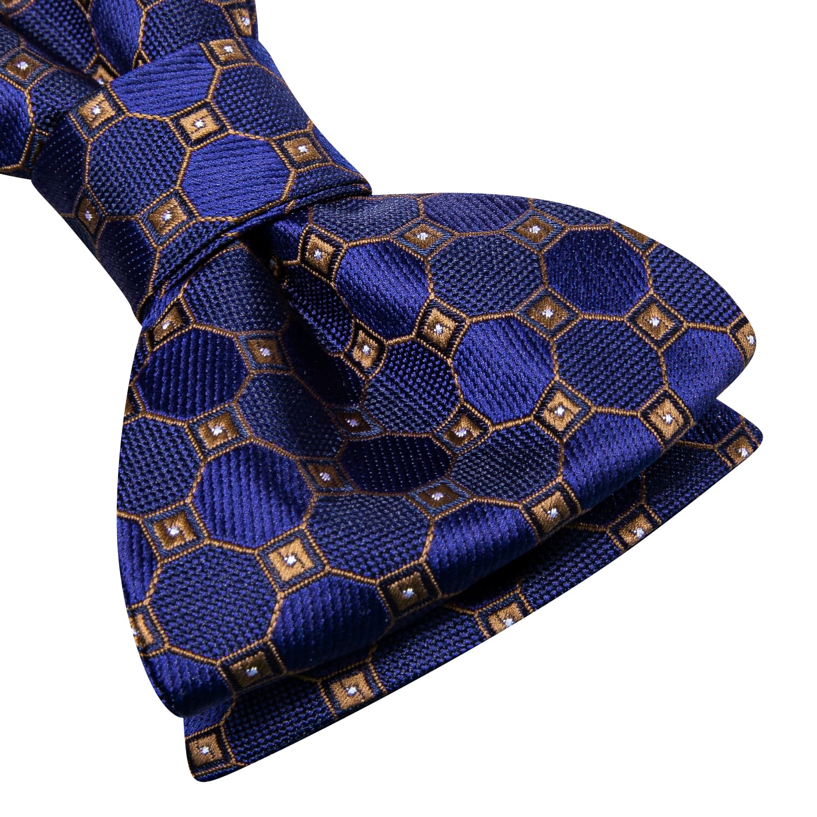 GentCrest Blue Plaid Bowtie Set - Image 3