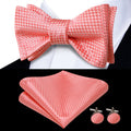 GentCrest Red Geometric Bowtie Set - Image 1