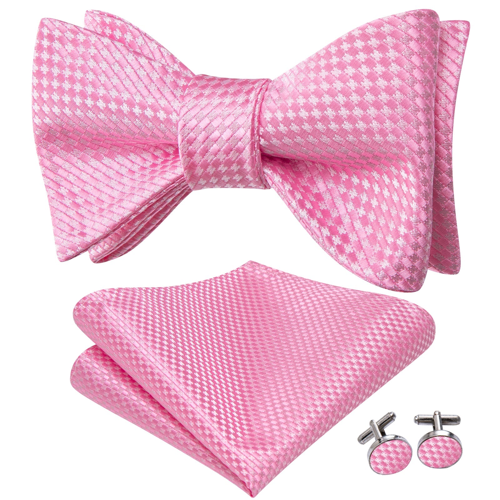 GentCrest Red Geometric Bowtie Set - Image 3