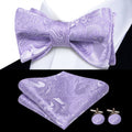 GentCrest Blue Paisley Bowtie Set - Image 1