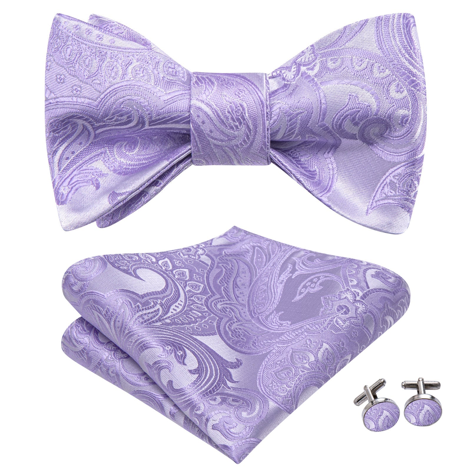 GentCrest Blue Paisley Bowtie Set - Image 3
