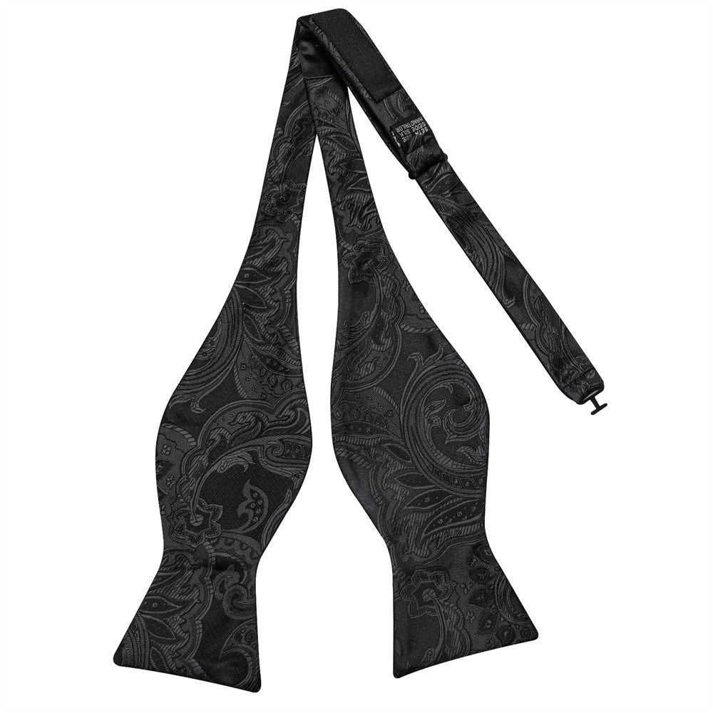 GentCrest Black Paisley Bowtie Set - Image 6