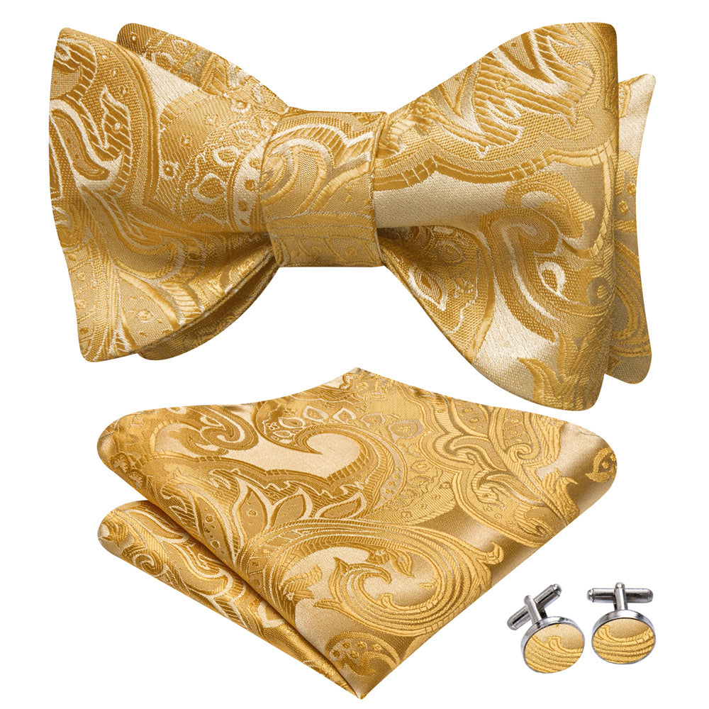 GentCrest Black Paisley Bowtie Set - Image 2
