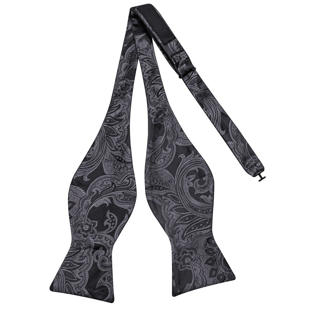 GentCrest Black Paisley Bowtie Set - Image 6