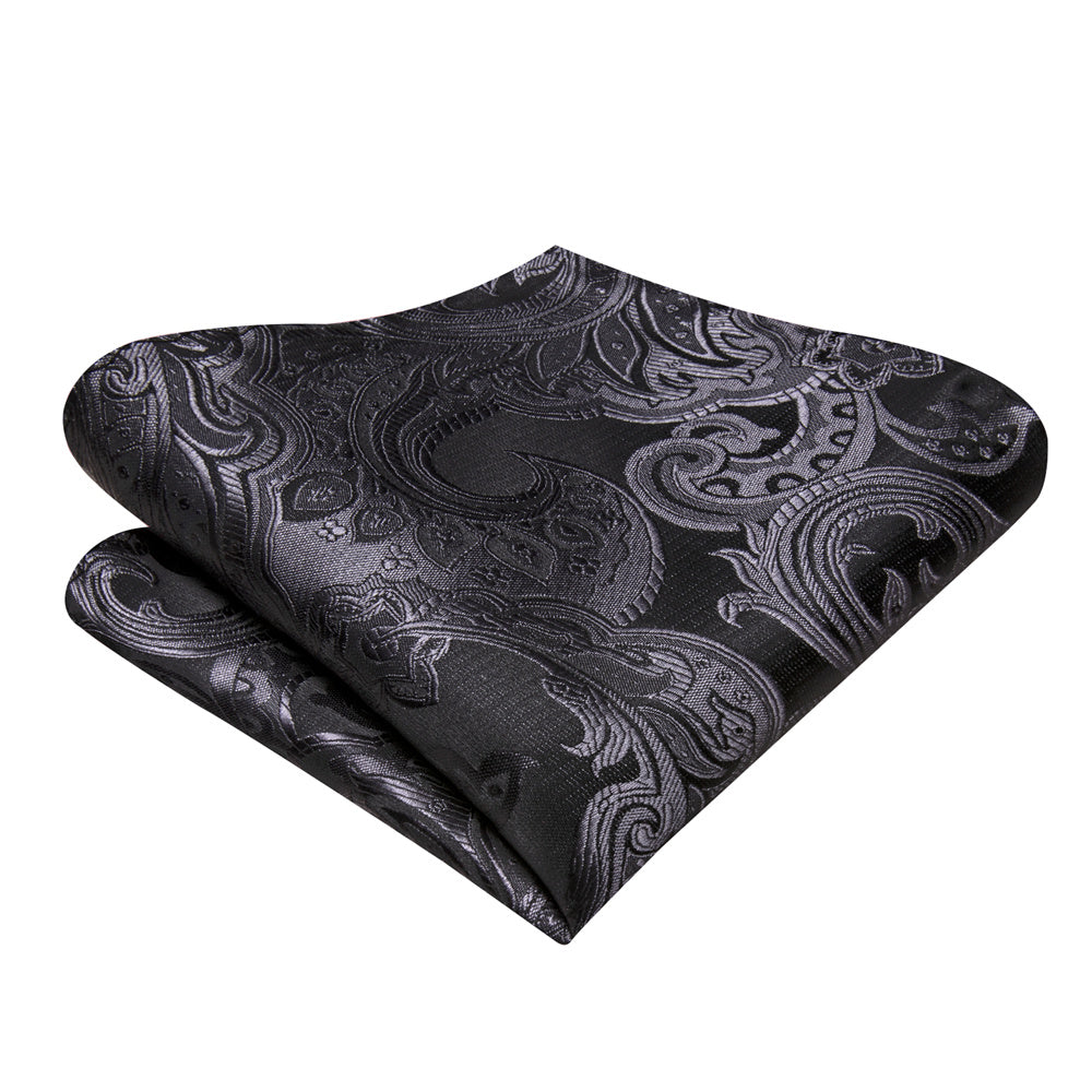 GentCrest Black Paisley Bowtie Set - Image 4