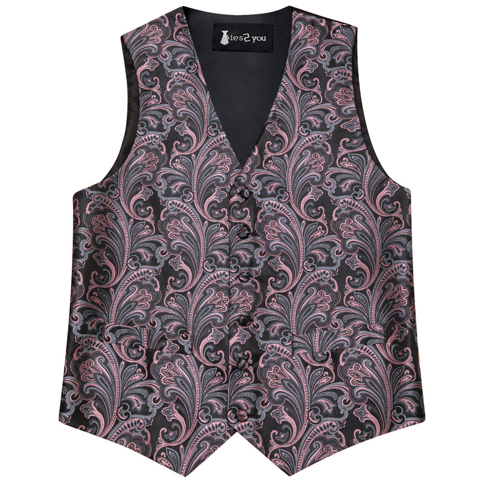 GentCrest Black Paisley Vest Set - Image 7