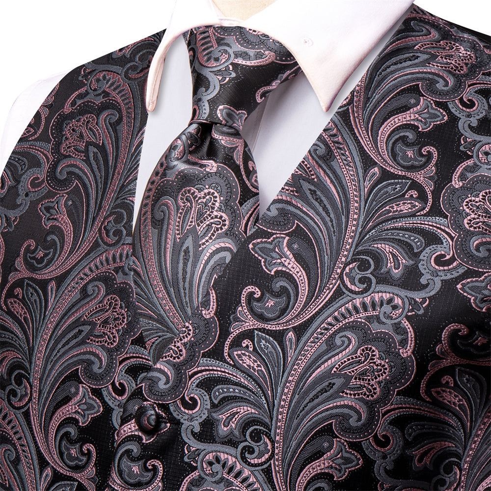 GentCrest Black Paisley Vest Set - Image 2