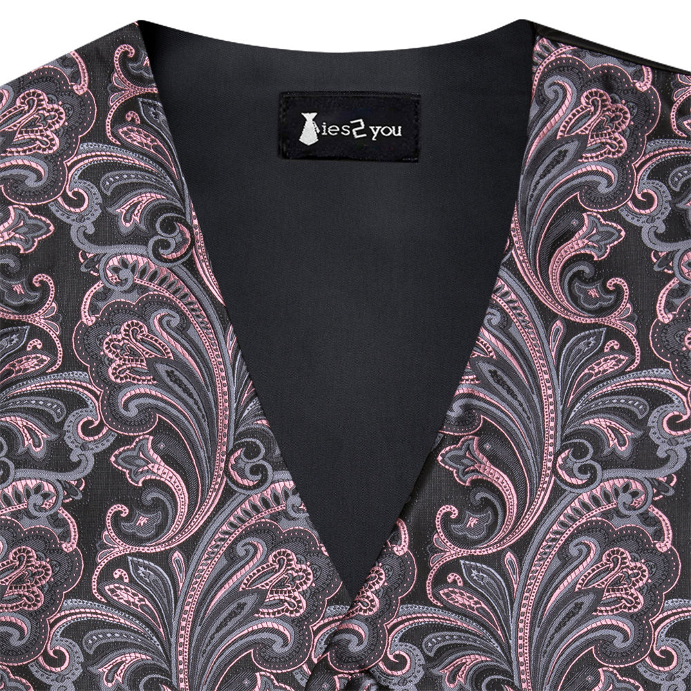 GentCrest Black Paisley Vest Set - Image 4