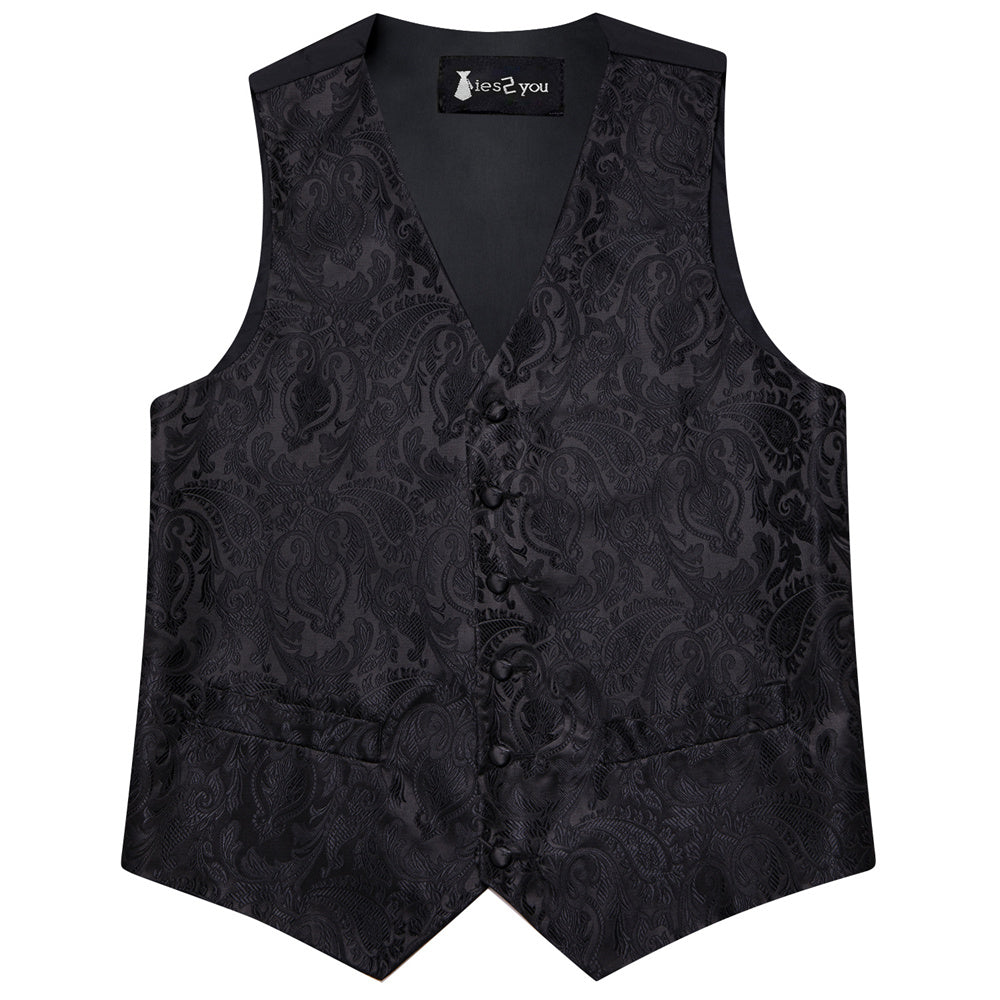 GentCrest Black Paisley Vest Set - Image 6