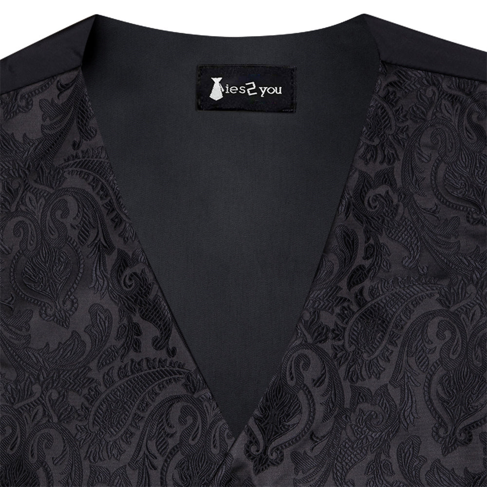 GentCrest Black Paisley Vest Set - Image 5