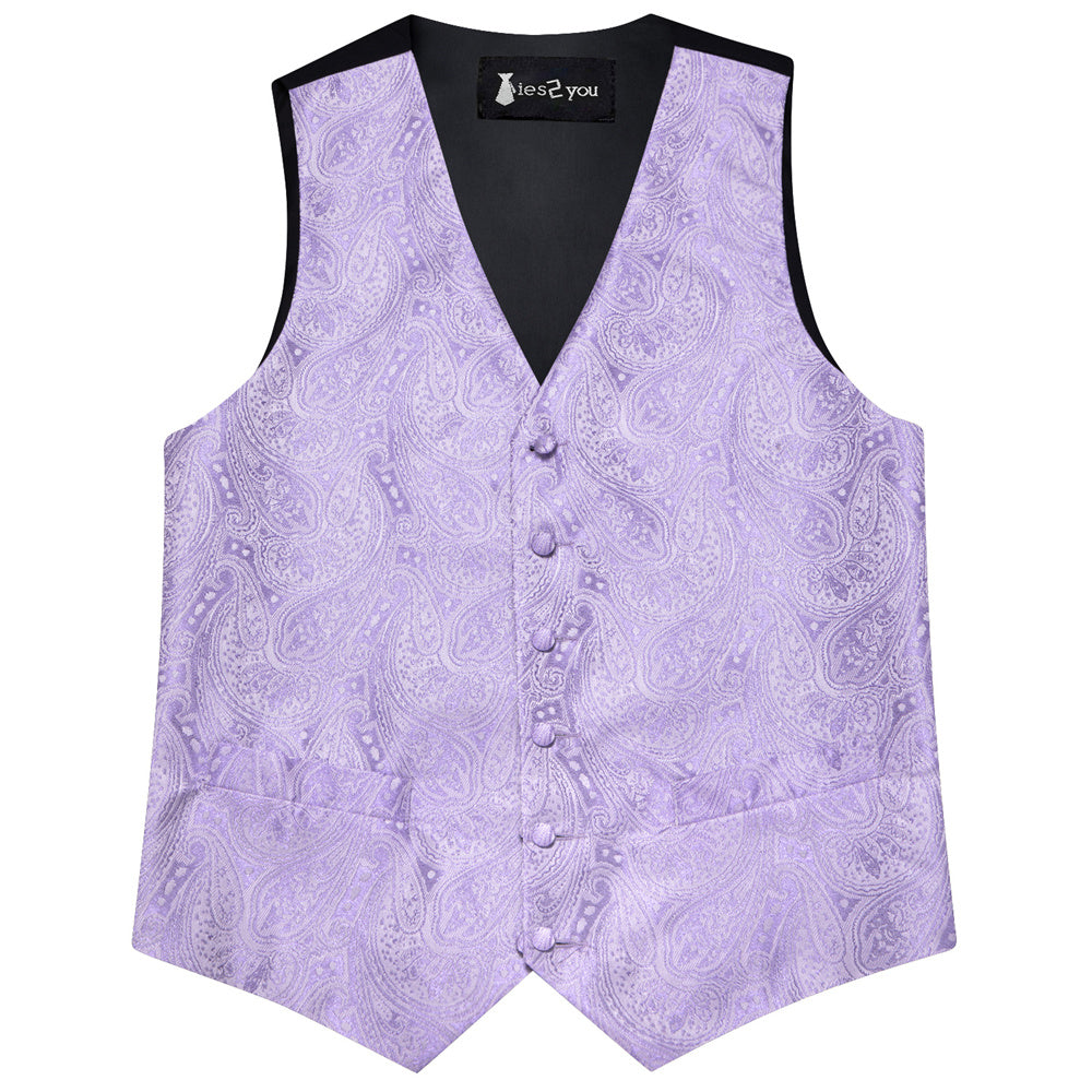 GentCrest Purple Paisley Vest Set - Image 6