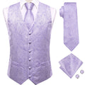 GentCrest Purple Paisley Vest Set - Image 1