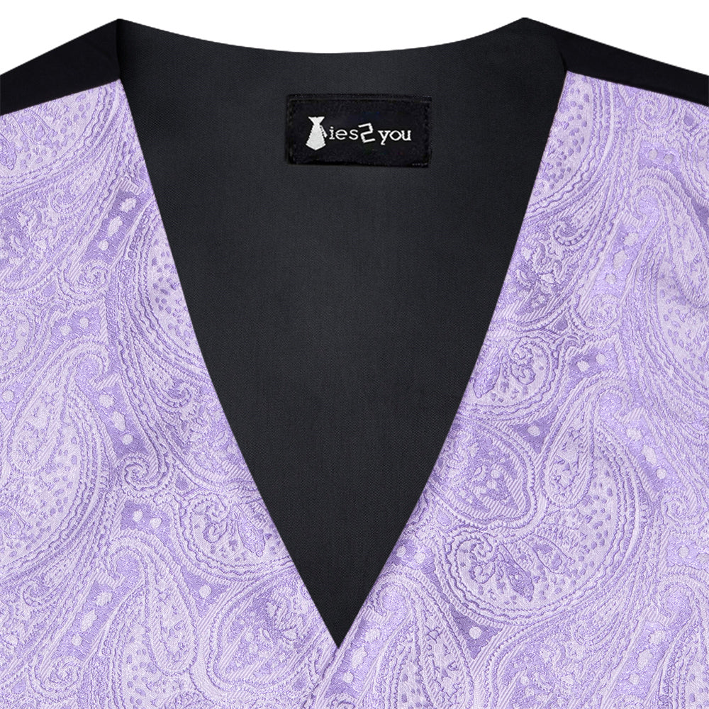 GentCrest Purple Paisley Vest Set - Image 5