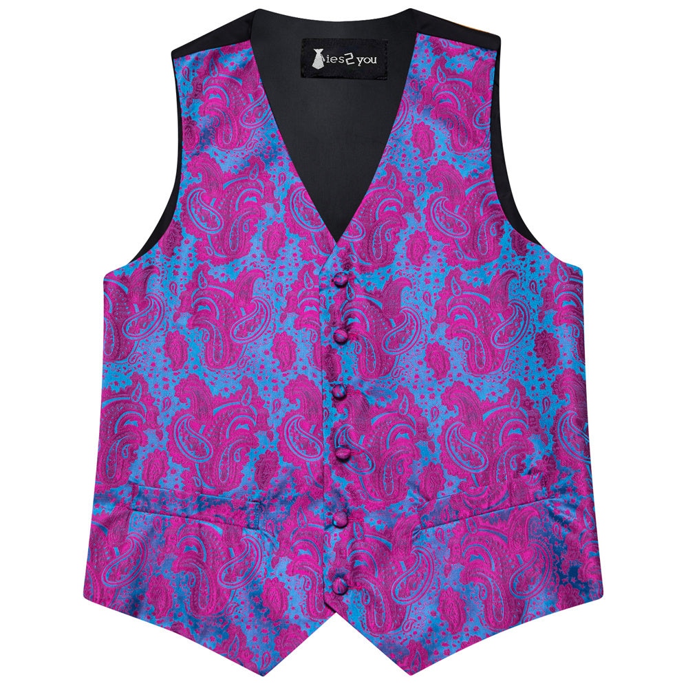 GentCrest Blue Paisley Vest Set - Image 6