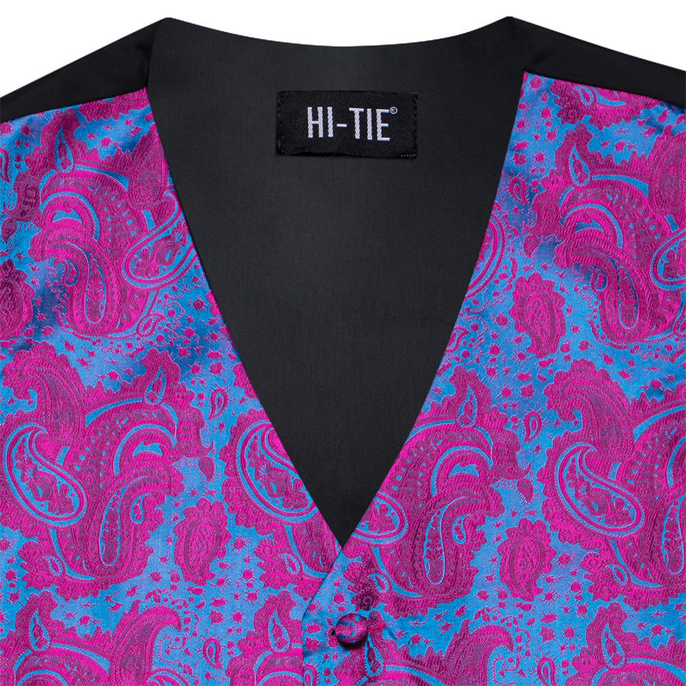GentCrest Blue Paisley Vest Set - Image 5
