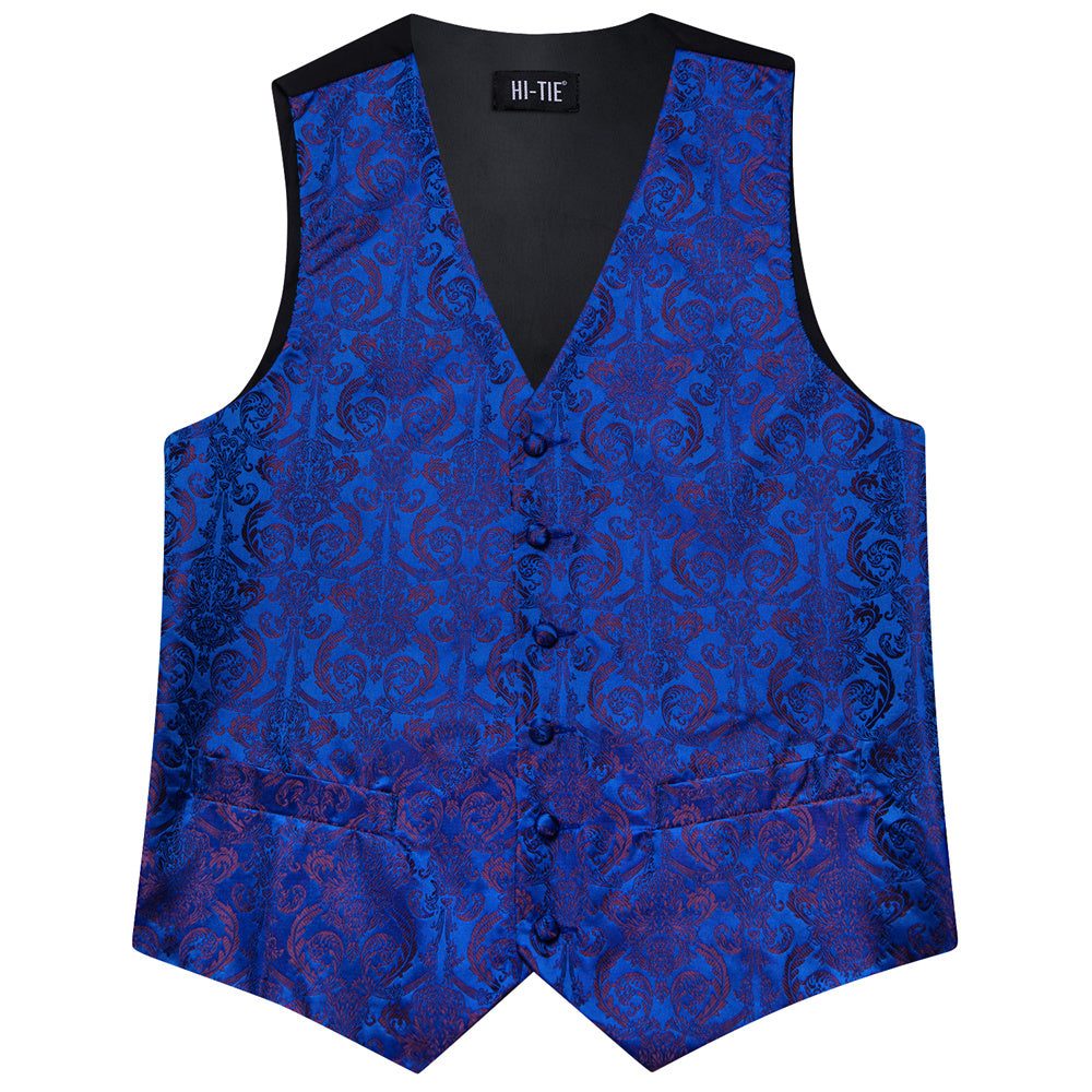 GentCrest Blue Paisley Vest Set - Image 6