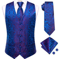 GentCrest Blue Paisley Vest Set - Image 1