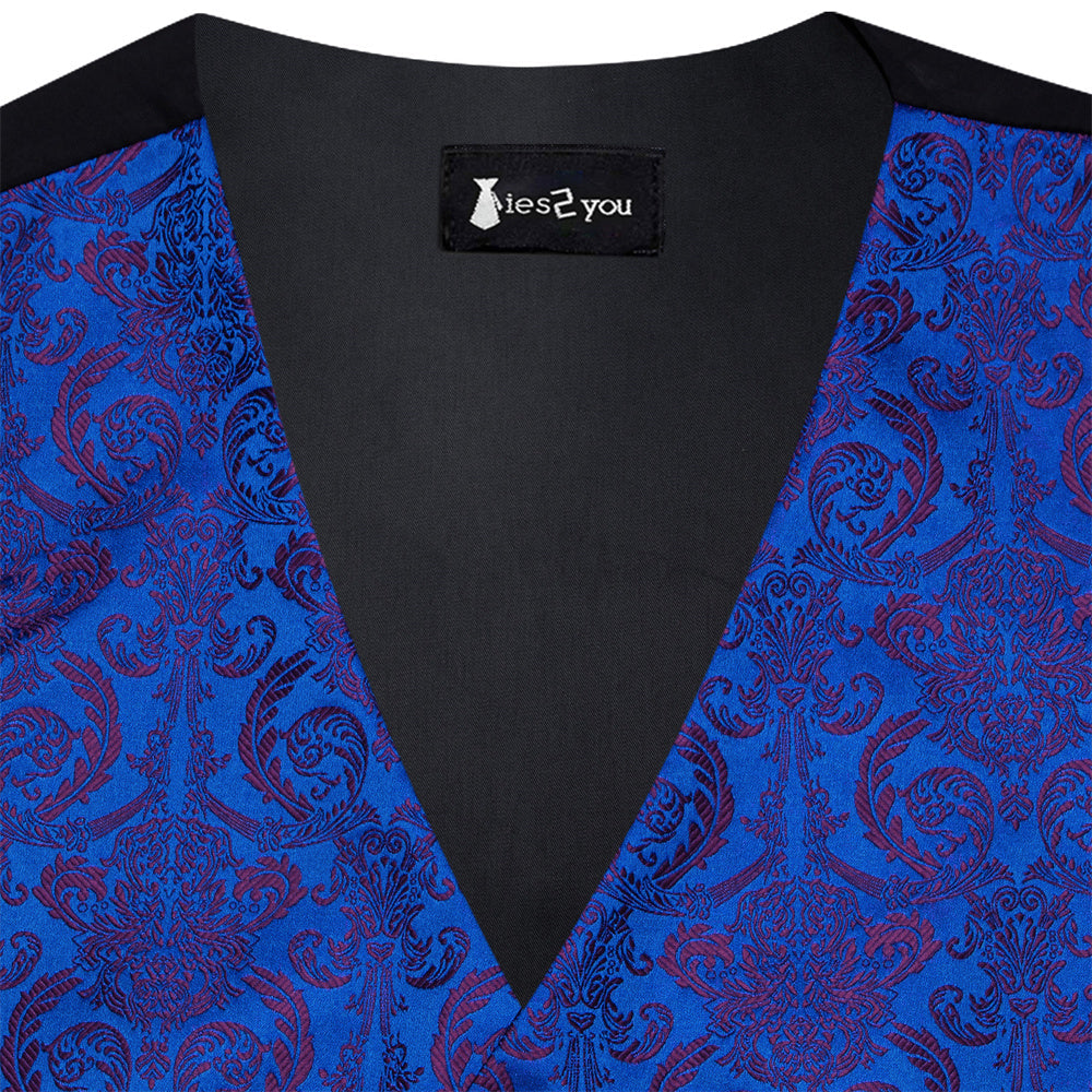 GentCrest Blue Paisley Vest Set - Image 2