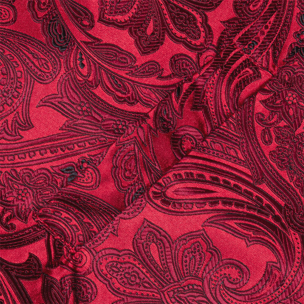 GentCrest Burgundy Paisley Vest Set - Image 7