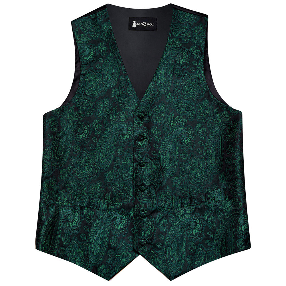 GentCrest Green Paisley Vest Set - Image 5