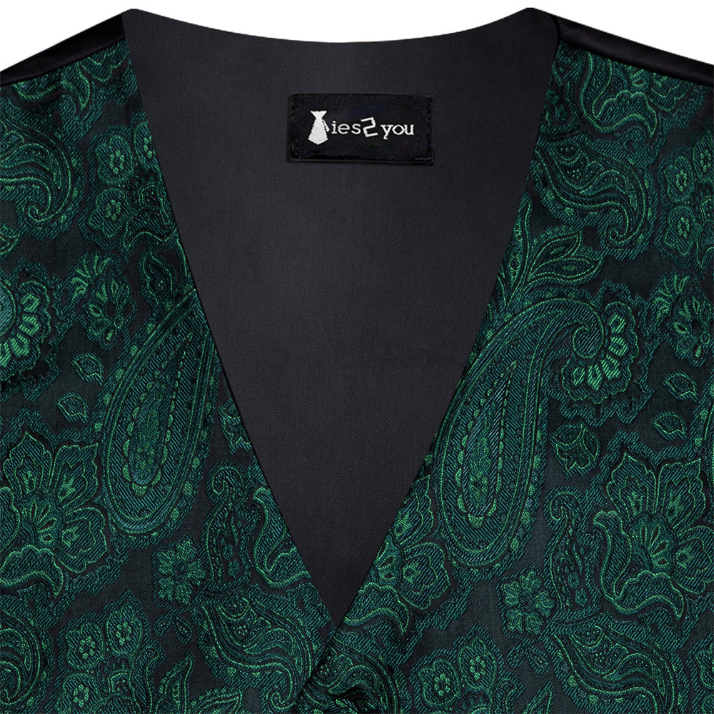GentCrest Green Paisley Vest Set - Image 6