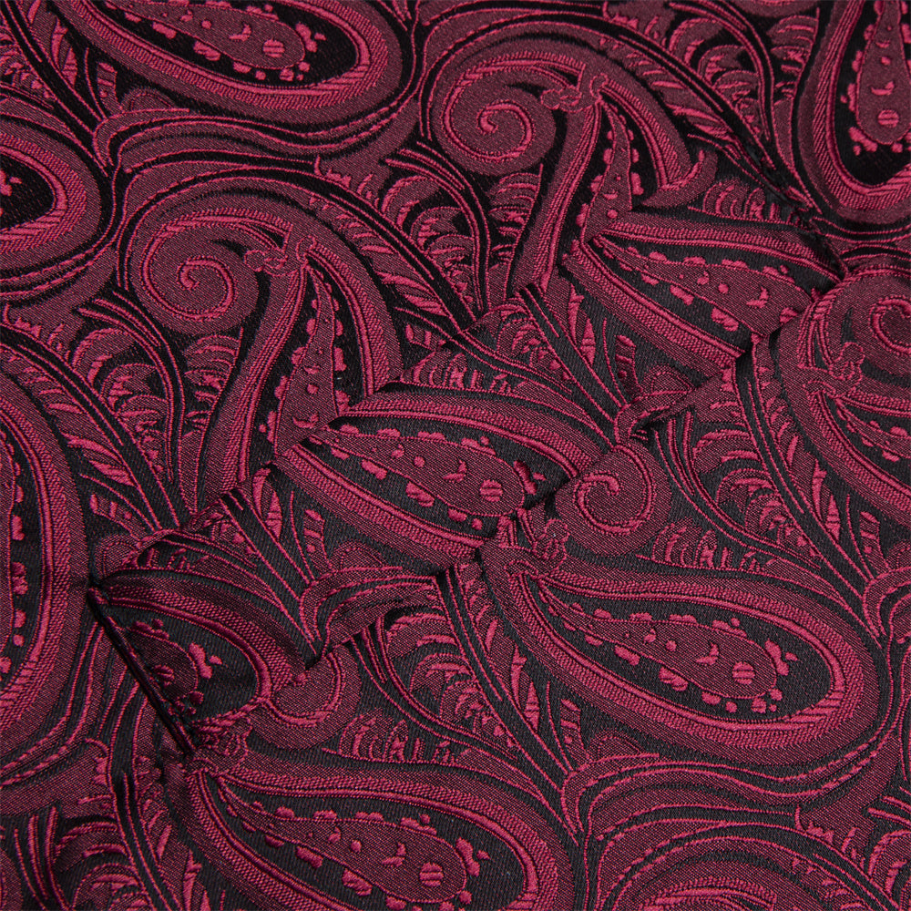 GentCrest Burgundy Paisley Vest Set - Image 7