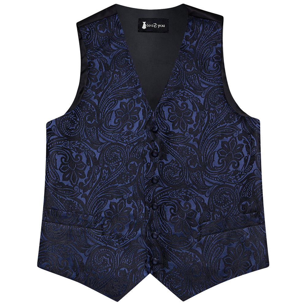 GentCrest Black Paisley Vest Set - Image 5