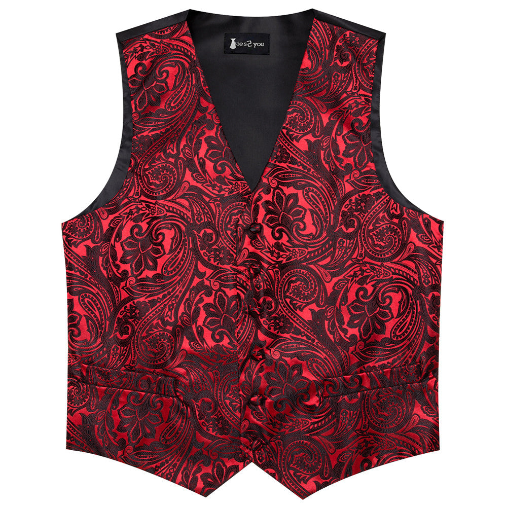 GentCrest Black Paisley Vest Set - Image 5