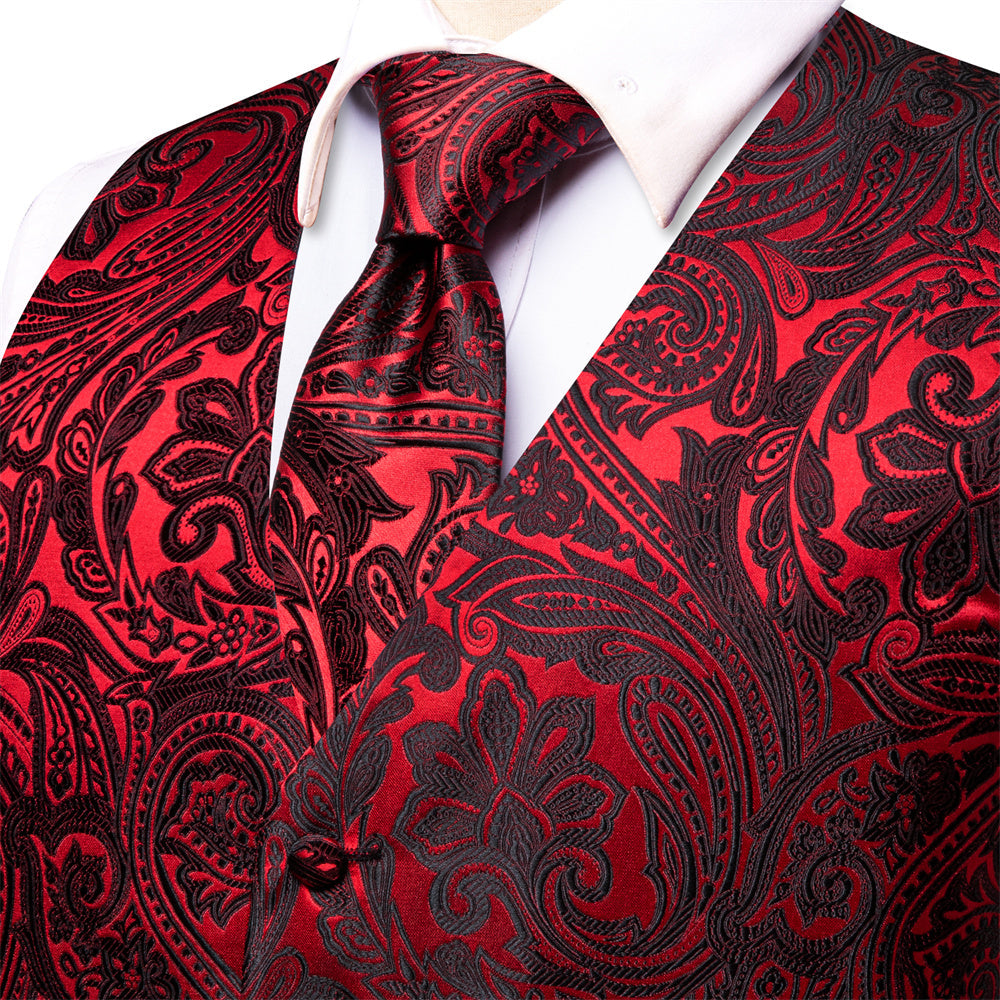 GentCrest Black Paisley Vest Set - Image 3