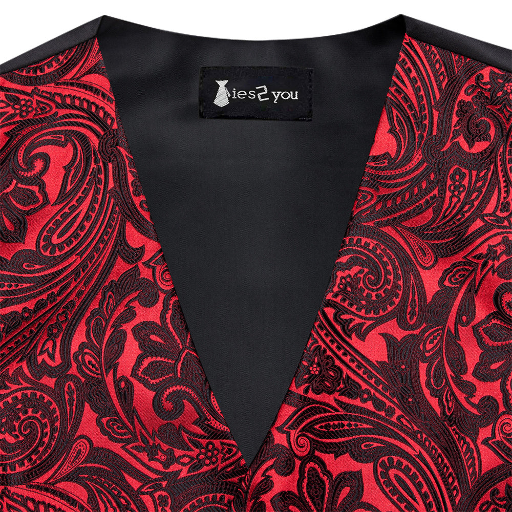 GentCrest Black Paisley Vest Set - Image 6