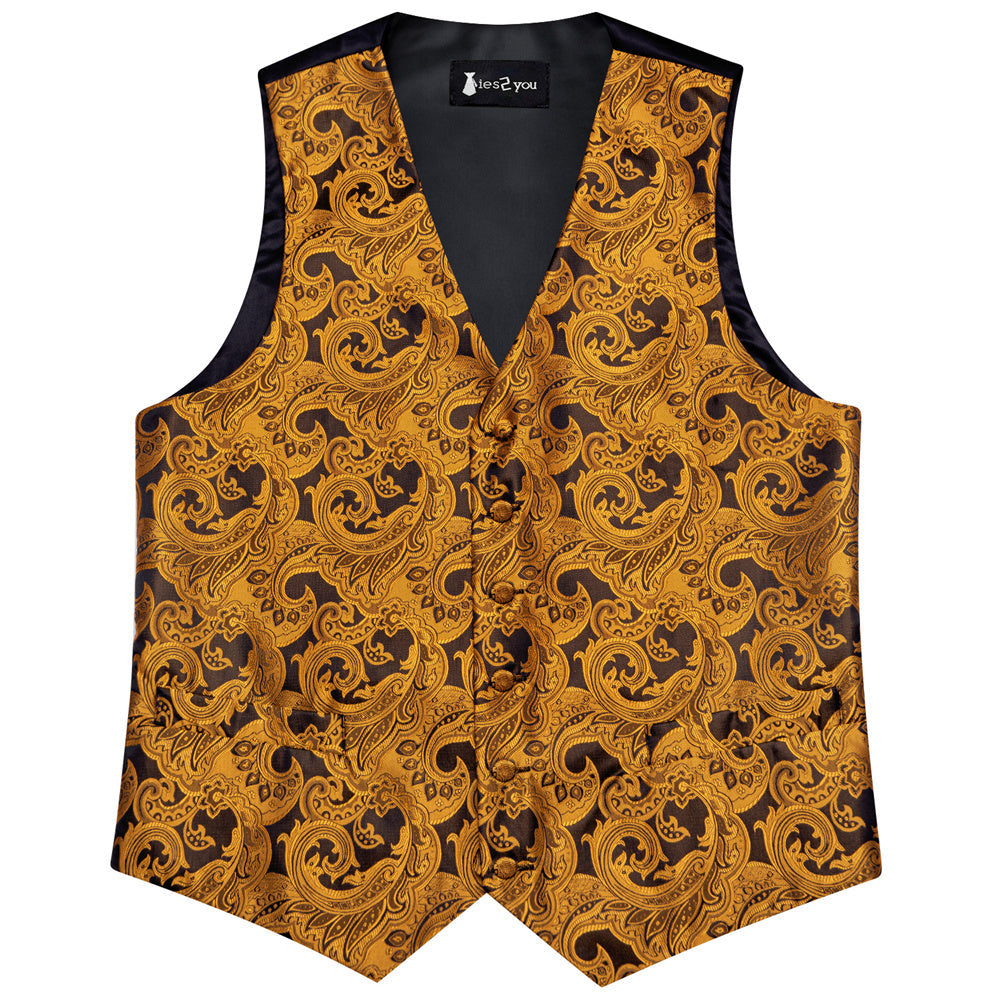 GentCrest Black Paisley Vest Set - Image 5