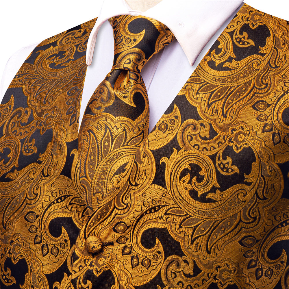 GentCrest Black Paisley Vest Set - Image 3