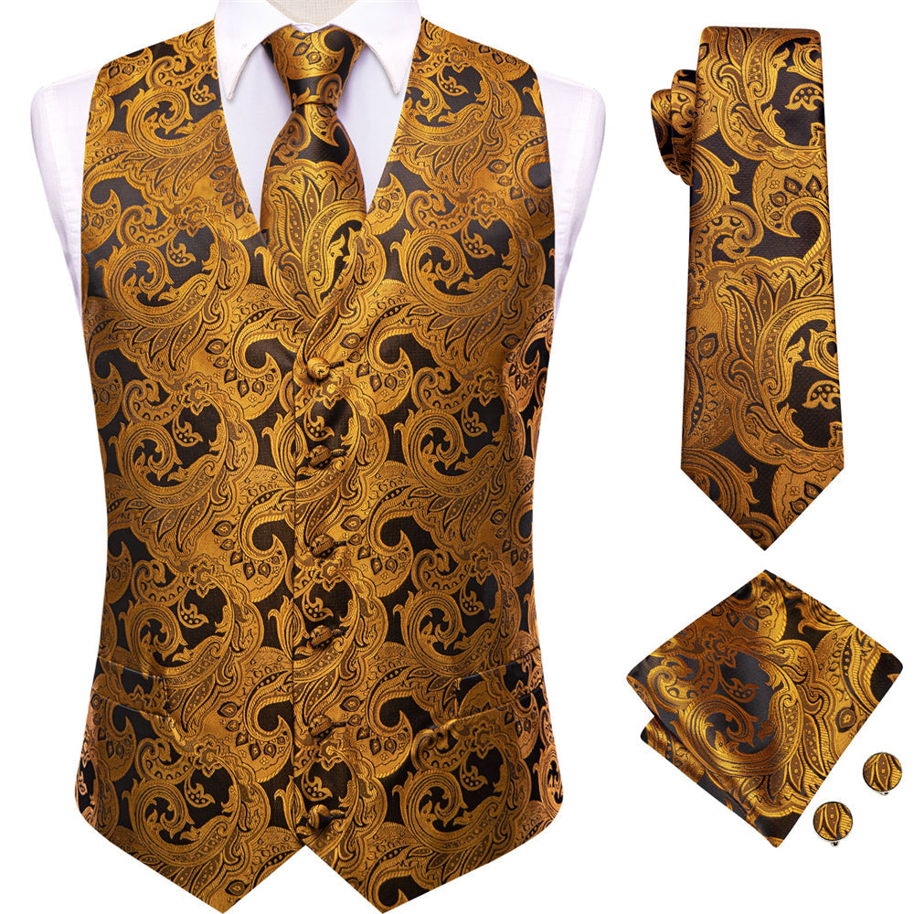 GentCrest Black Paisley Vest Set - Image 2