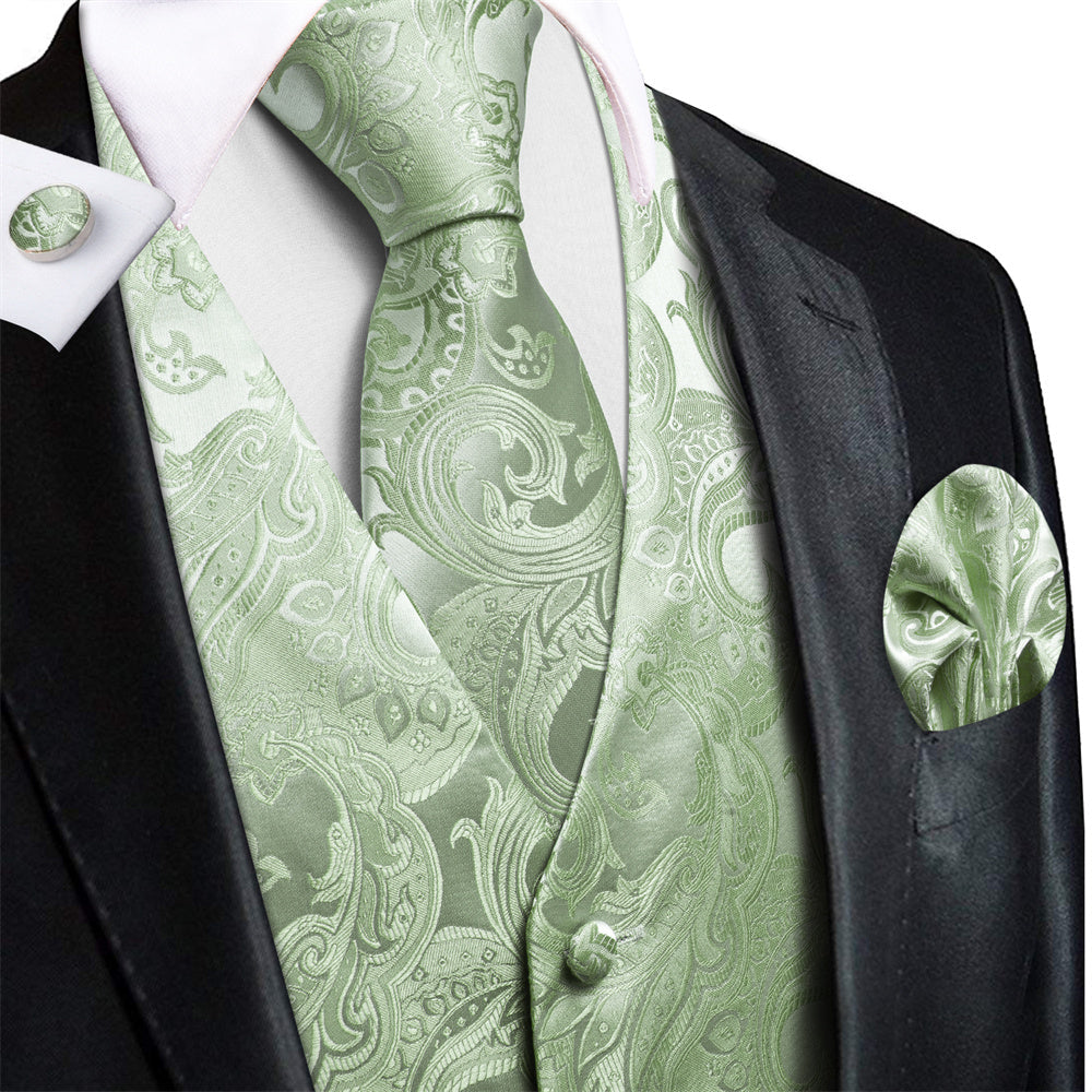 GentCrest Blue Paisley Vest Set - Image 1