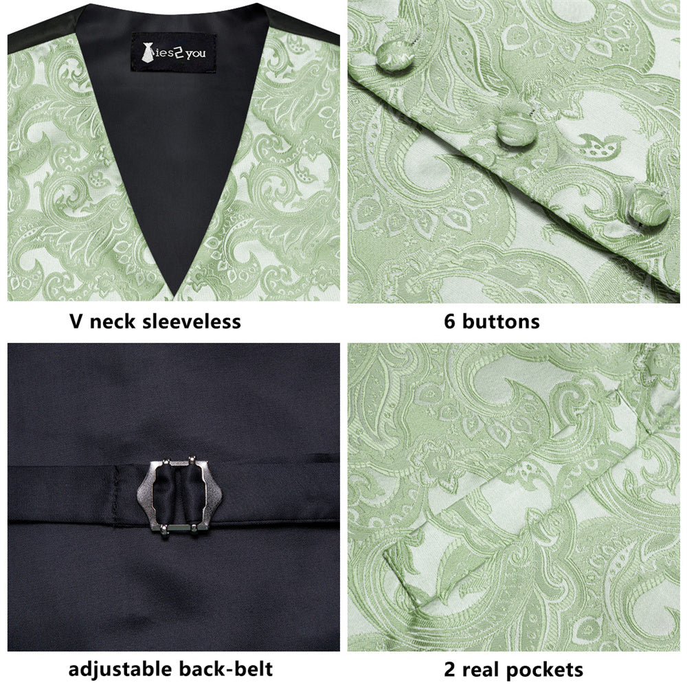 GentCrest Blue Paisley Vest Set - Image 5