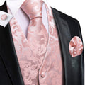 GentCrest Pink Paisley Vest Set - Image 1