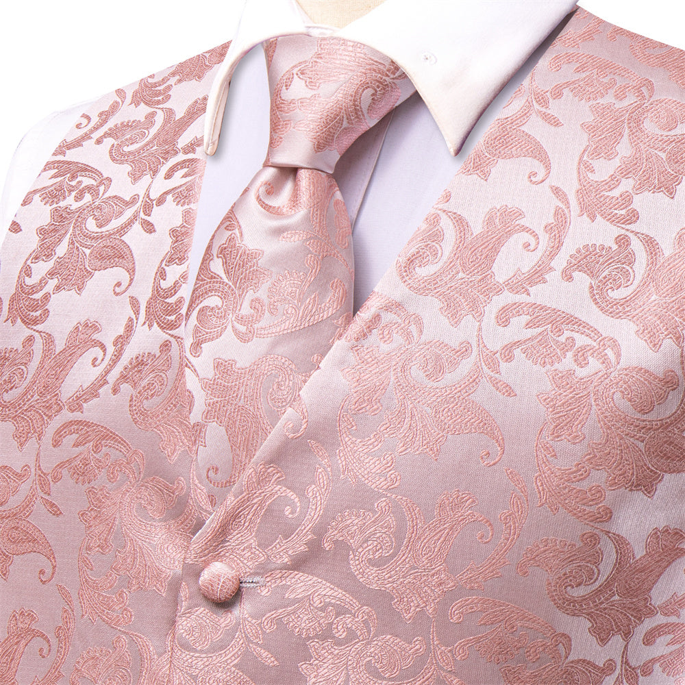 GentCrest Pink Paisley Vest Set - Image 4