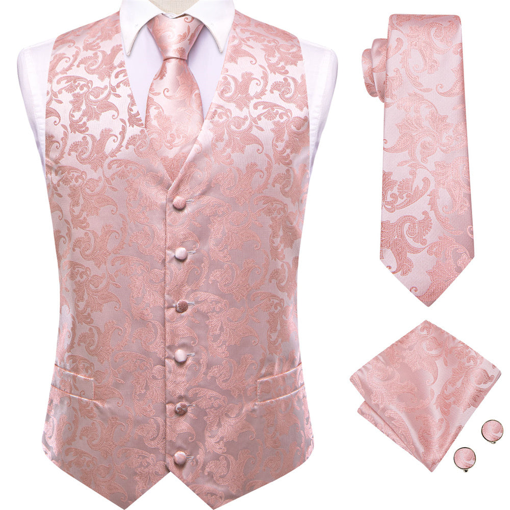 GentCrest Pink Paisley Vest Set - Image 2