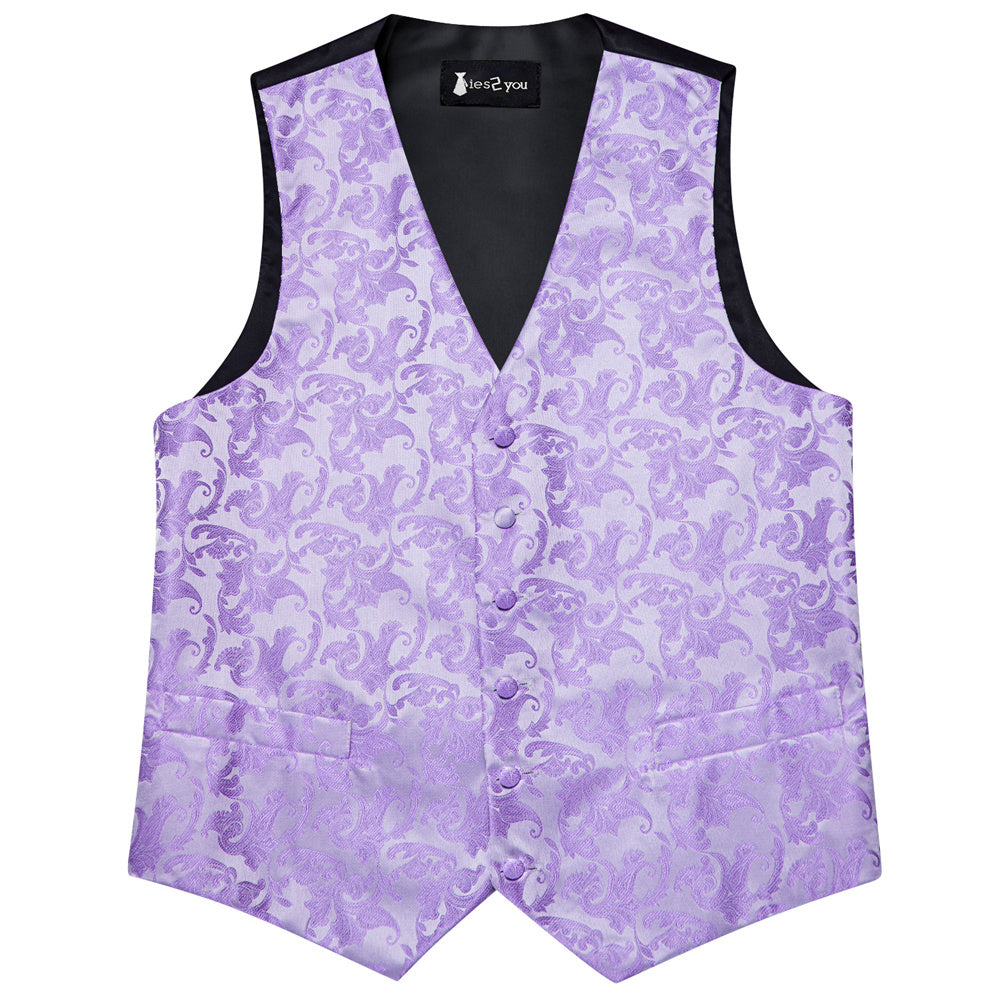 GentCrest Purple Paisley Vest Set - Image 6