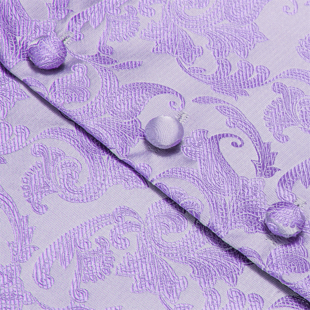 GentCrest Purple Paisley Vest Set - Image 7