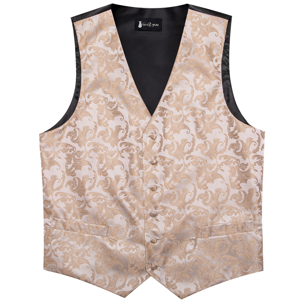 GentCrest Champagne Paisley Vest Set - Image 6