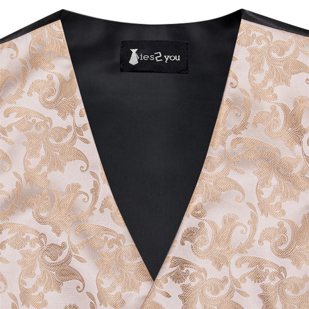 GentCrest Champagne Paisley Vest Set - Image 3