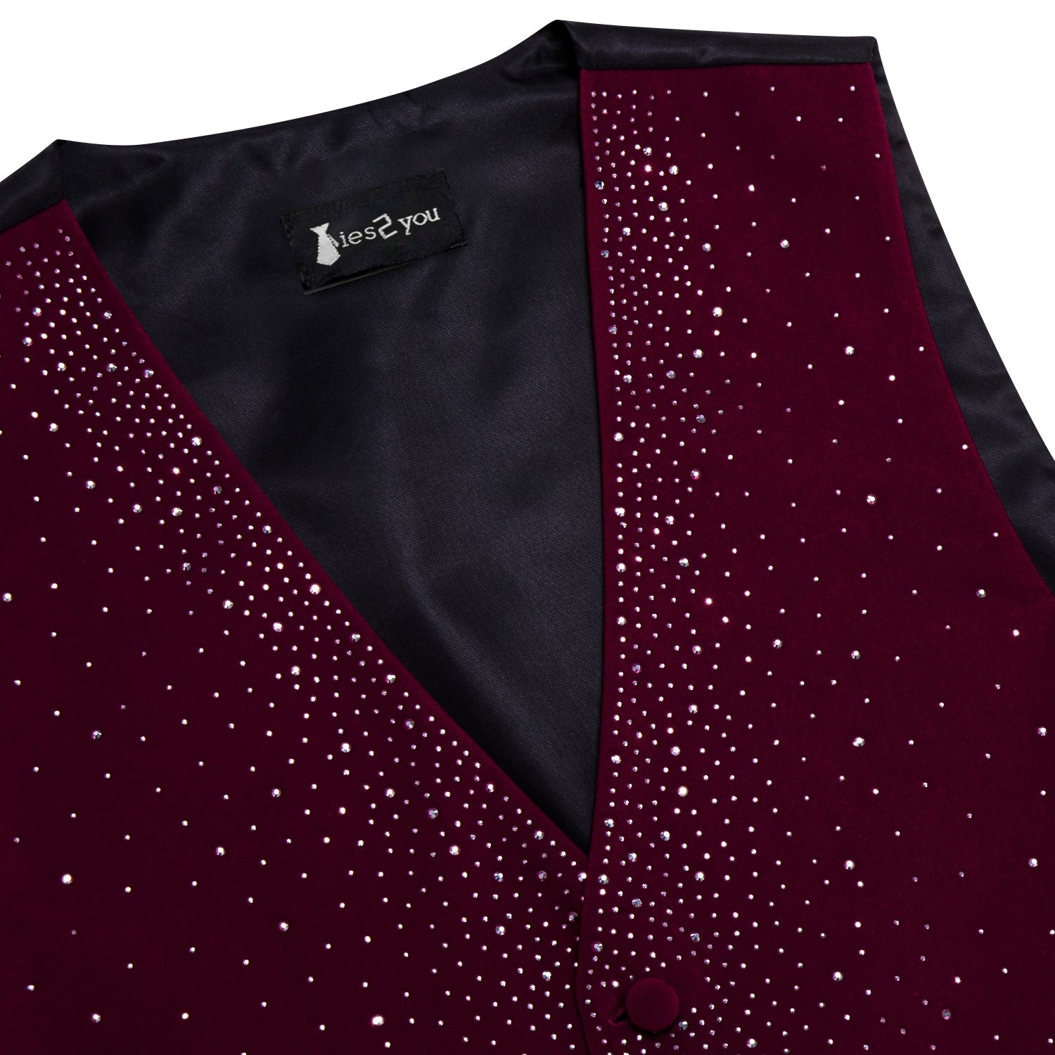 GentCrest Burgundy Solid Vest Set - Image 5