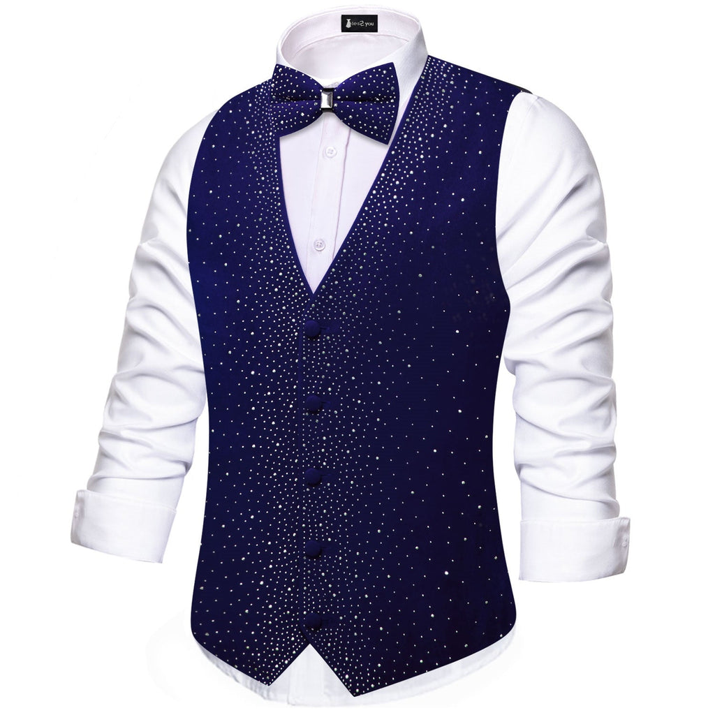GentCrest Blue Solid Vest Set - Image 4