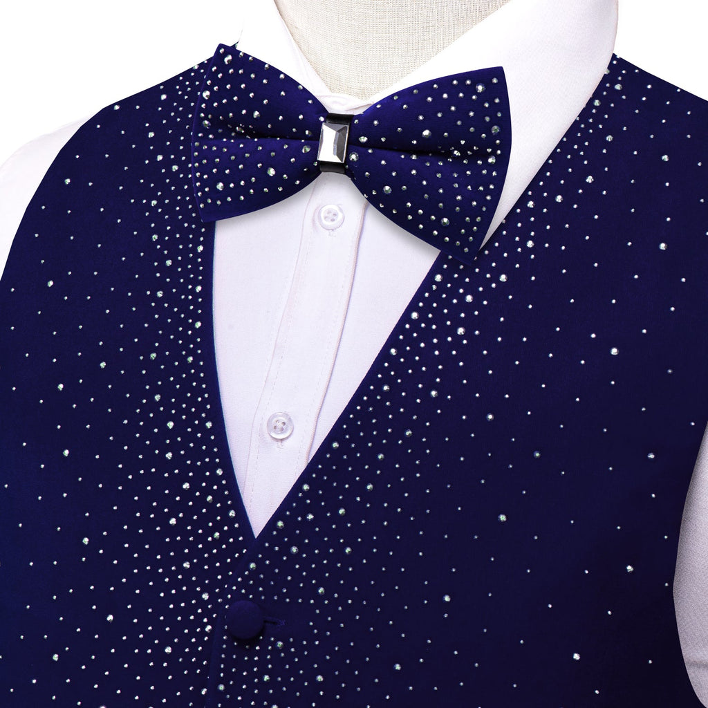 GentCrest Blue Solid Vest Set - Image 3