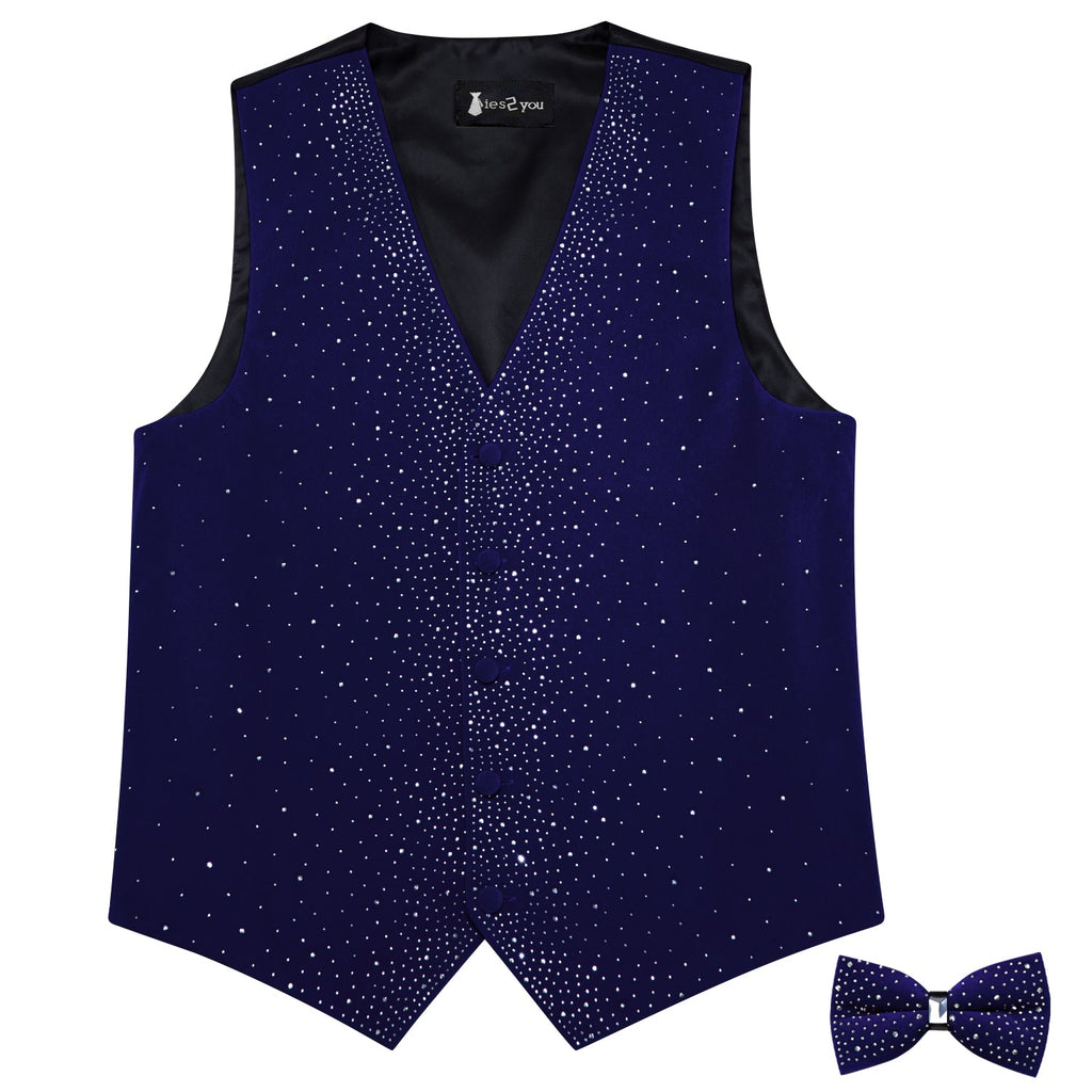 GentCrest Blue Solid Vest Set - Image 5