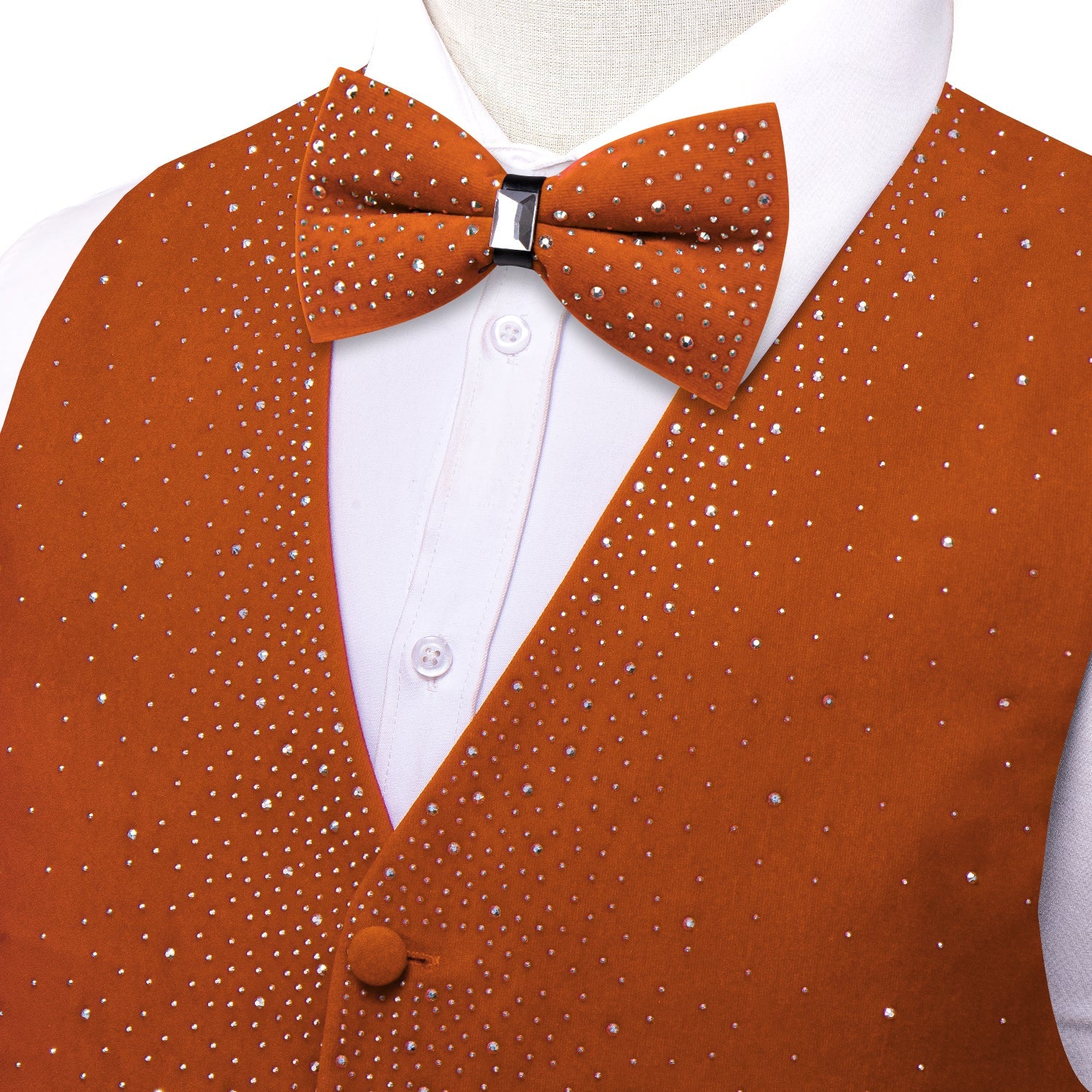 GentCrest Orange Solid Vest Set - Image 3