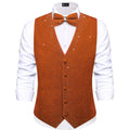 GentCrest Orange Solid Vest Set - Image 1