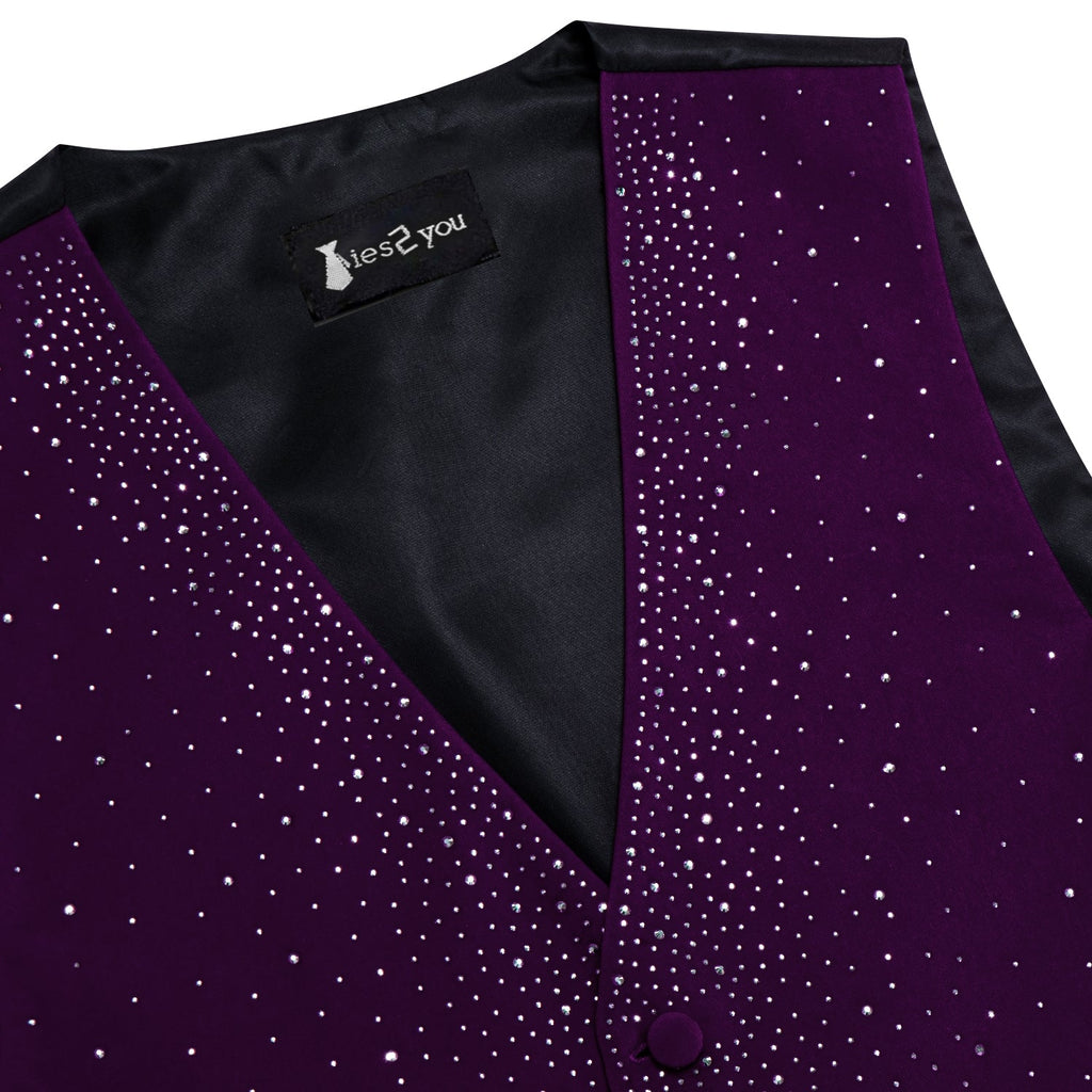 GentCrest Purple Solid Vest Set - Image 5